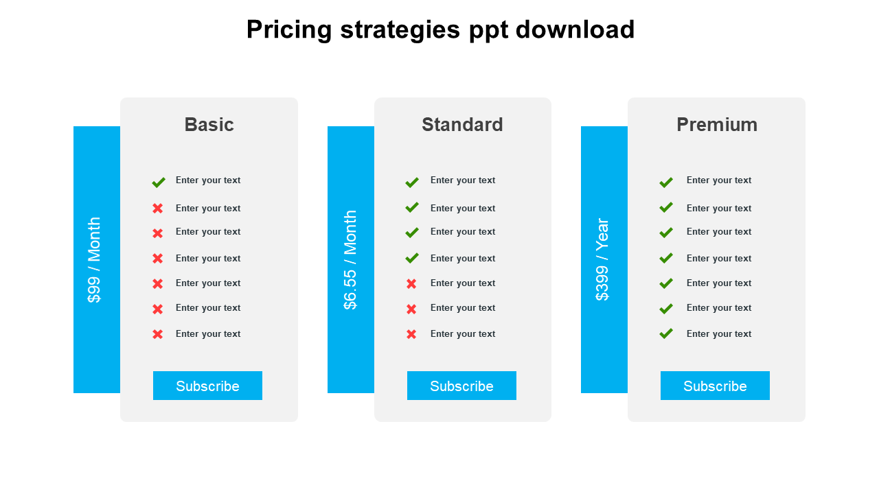 pricing strategies ppt download